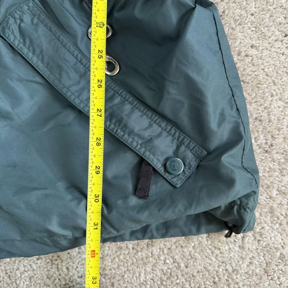 Vintage Columbia West Ridge Jacket Mens XL Green Nylon Parka Lined Outdoor Korea
